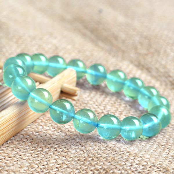

natural fluorite stone beaded bracelets, fine gemstone beads bracelets jewelry for women gifts with certificate drop shipping, Golden;silver