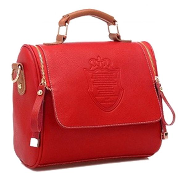 

fggs fashion women handbag synthetic leather vintage stamping shield camera satchel shouder bags messenger cross body bag