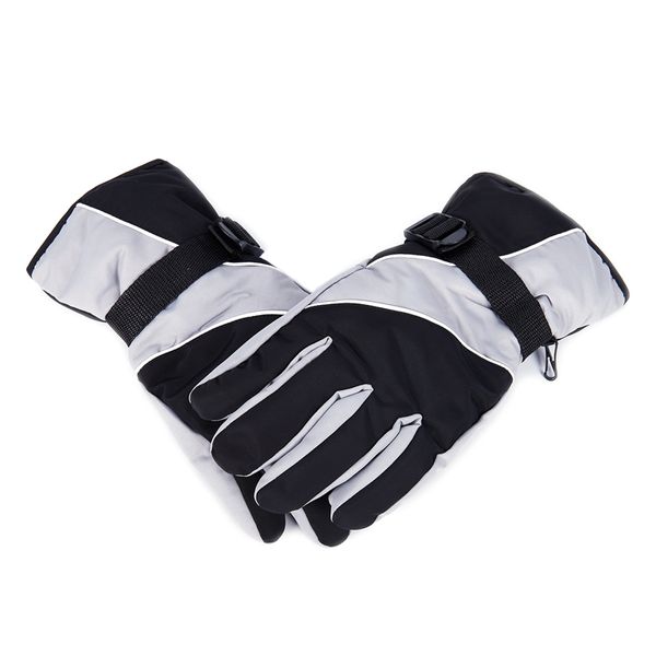 

snow gloves black and grey cold weather winter sports hiking gloves by
