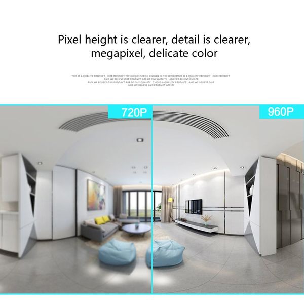

round wireless wifi 360 degree panoramic network camera mobile phone remote monitor