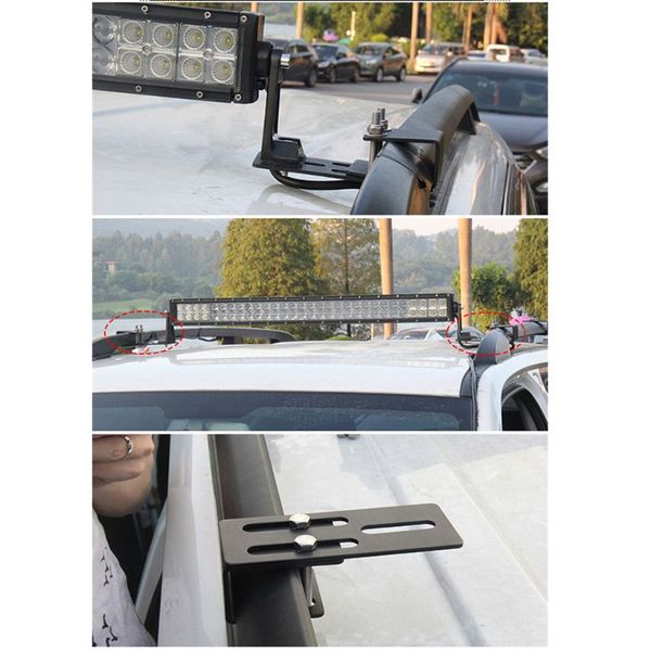 

2pcs universal car luggage rack mounting bracket suv roof light bar stand holder b36b