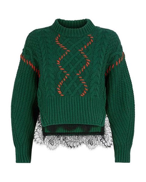 

2019 new arrive green sweater, White