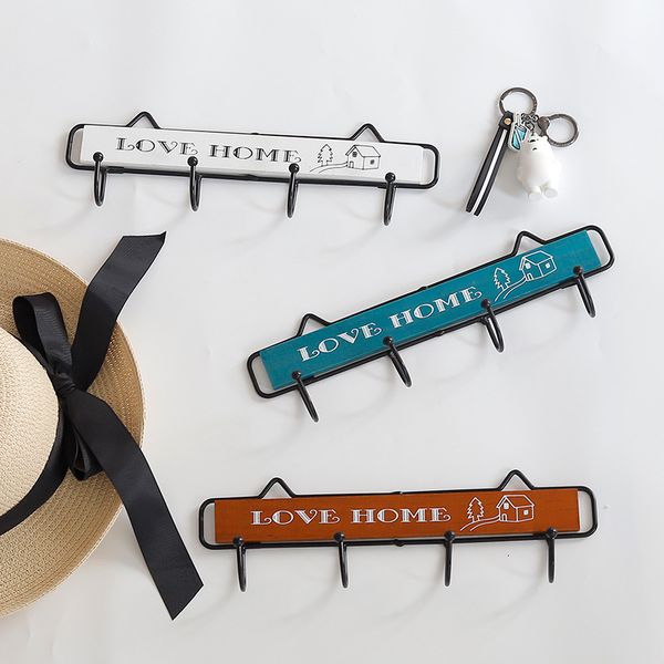 

retro creative row hook coat hook home clothing store coat door