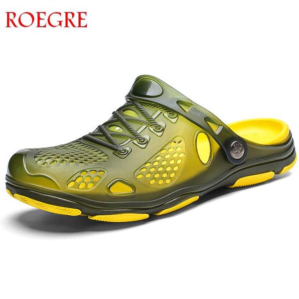 

2019 new men sandals summer flip flops slippers men outdoor beach casual shoes male sandals water shoes sandalia masculina, Black