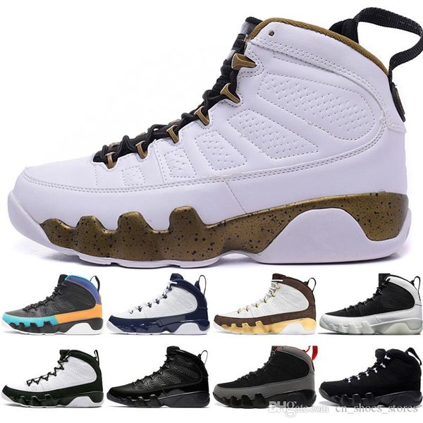 

in stock 9 9s dream it do it unc mop melo mens basketball shoes la og space jam men bred black anthracite sports sneakers designer us 7-13
