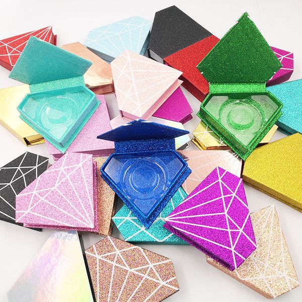 

strip eyelash box packaging beige/pink bottom with transparent cover lash case protection eye lashes storage box reuseable