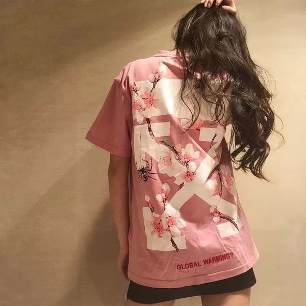 

2019 summer new cherry spider print short-sleeved women's t-shirt womens designer t shirts womens designer clothing t shirt s-xl, White