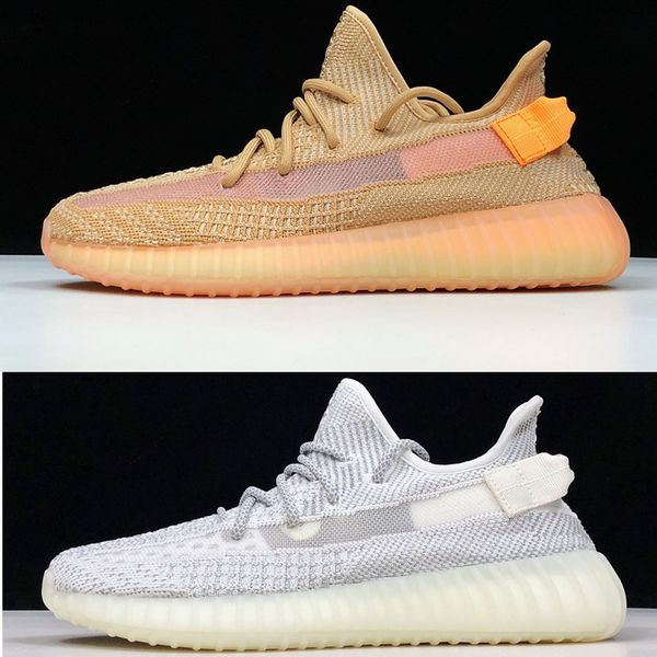 

v2 static mens running shoes men women hyperspace clay static 3m true form designer sneakers sports shoes size 36-45, White;red