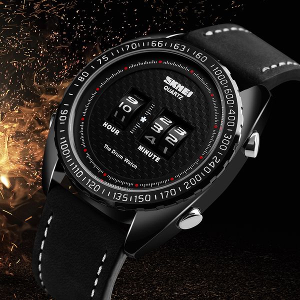 

skmei 1516 watch men clock sport watches men waterproof outdoor wristwatch men's quartz male watch army for, Slivery;brown