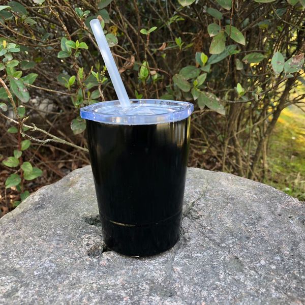 

9 colors 9oz kid milk cup vacuum insulated beer mugs stainless steel wine glass coffee mugs with lid with straw hydration gear