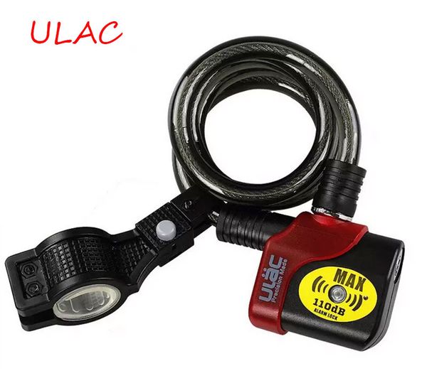 

bike chain lock alarm bike 110 db louder electronic alarm mtb chain security lock steal motor bike cycling bicycle lock ing