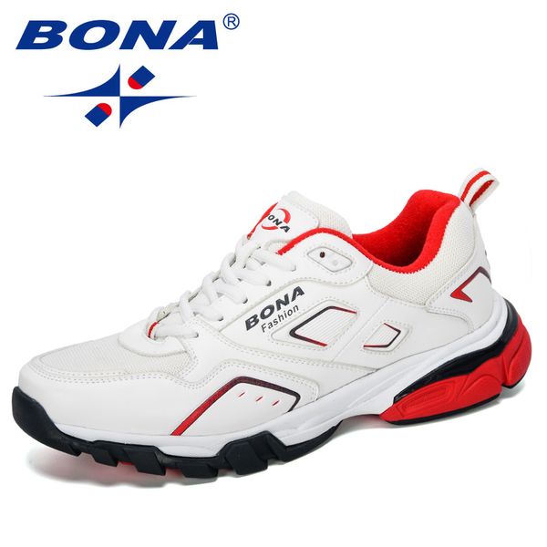 

bona 2020 new designers cow split running shoes men sneakers outdoor sport shoes professional training man jogging