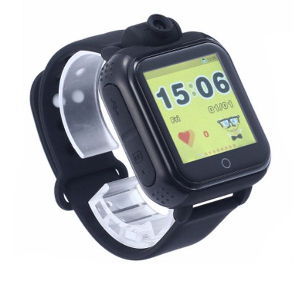 

q730 smart child watch gps tracker sos call anti lost monitor remote camera 3g phone call wristwatch for children 2019, Slivery;brown