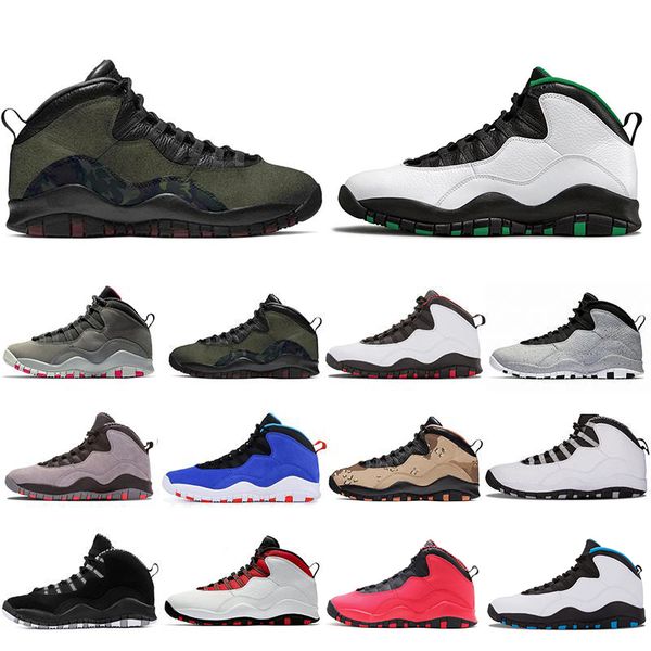 

sale men basketball shoes 10 seattle cement 10s mens shoes cool grey i'm back chicage powder blue steel grey trainers sports sneakers, White;red