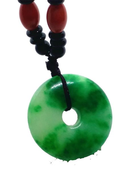 Natural White Afghan Jade Carved Dragon Pendant Free Rope Necklace