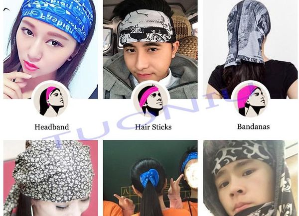 Equipamento ao ar livre Bandanas Mágicas Seamless lenço à prova de vento protetor solar ciclismo homens e mulheres máscara Lenços Headbands Wraps atacado