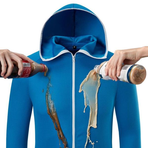 

outdoor breathable waterproof jacket ice silk anti-fouling quick-drying sun protection clothing hooded ultra-thin jacket, Black;brown