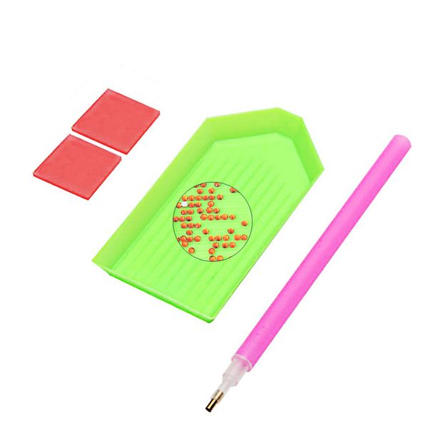 

nail art tools set red point pen drilling mud pink nail art rhinestones pickers green point drill plate nag