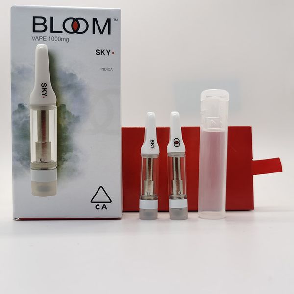 

Bloom Cartridge Packaging 510 Ceramic Cartridges Empty Vape Pen Vaporizer 0.8ML E Cigarettes Vape Carts Glass Thick Oil Atomizer Flat Tip