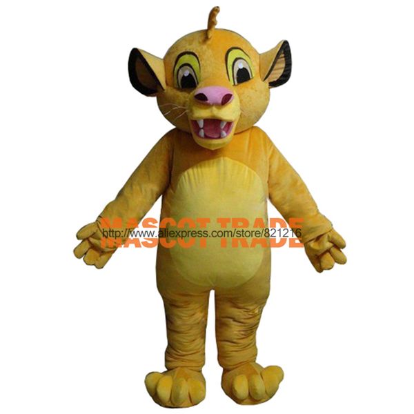 

masoct lion king simba mascot costume custom fancy costume anime kits for halloween party event, Red;yellow