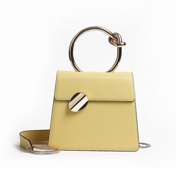 

fashion bag designer inspired genuine leather chic bracelet handbag chain crossbody shoulder flap purse for women