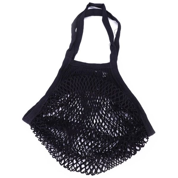 

reusable fruit string grocery shopper cotton tote mesh woven net shoulder bag
