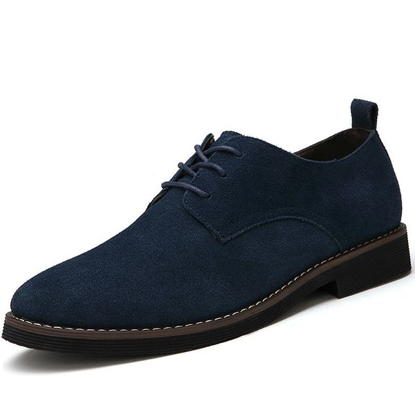 

qwedf men oxfords faux suede leather men casual shoes spring autumn fashion oxford shoes 2019 leather sy-68, Black