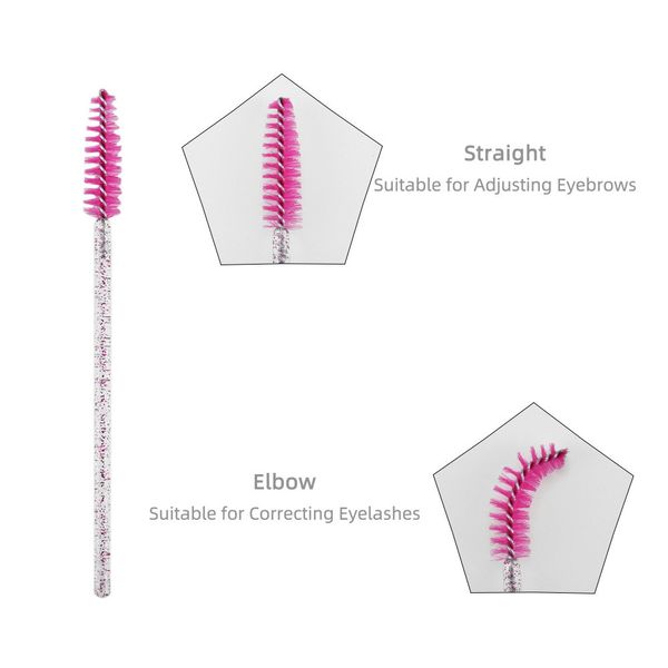 

disposable make up brushes cosmetic eyelashes 50pcs crystal eyelash brushes diamond applicator eyelash mascara wands brush toolseye rrsbn