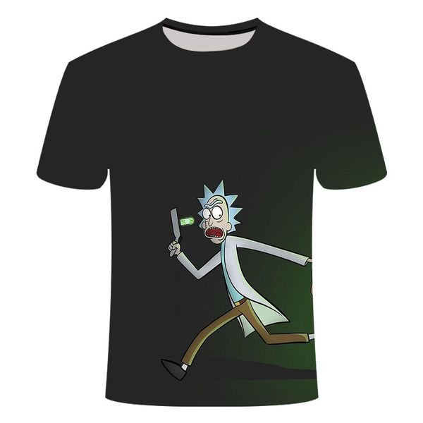 

drop ship rick and morty by jm2 art 3d t shirt men's children's tshirt summer anime short sleeve tees o-neck cartoon tshirt, White;black