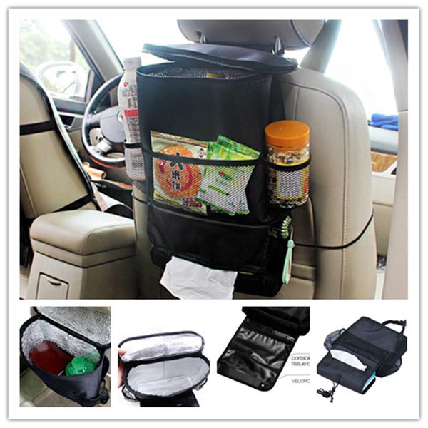 

car seat back storage bag temperature insulation organizer pouch travel tidy bags multipocket insulation storage bag hanger