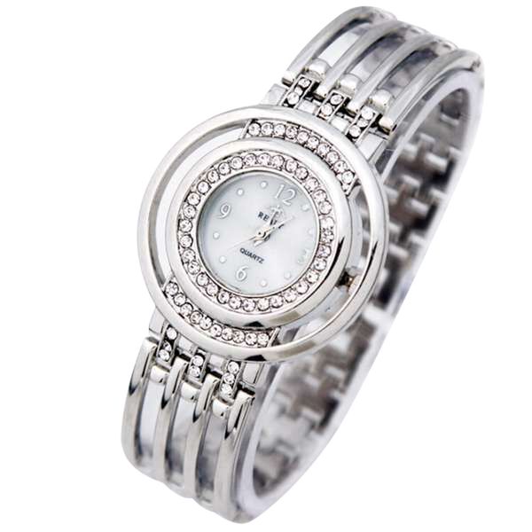 

new luxurious women's watches round dial bracelet table women watches elegant fresh lover gift %7, Slivery;brown