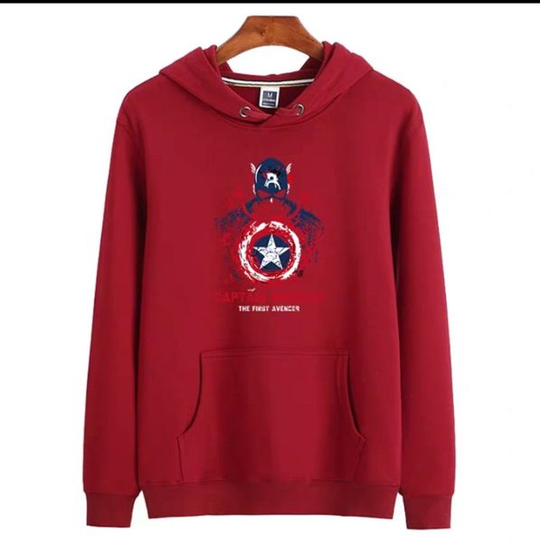 

2019 new cartoon with cap coat autumn and winter men with hoodie hair ring leisure combed cotton clothing, Black