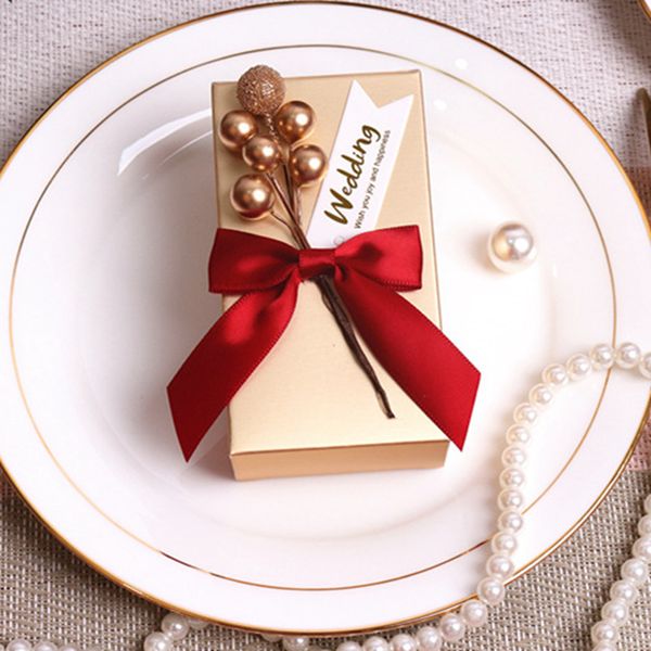 Scatole regalo per confezioni di caramelle di carta quadrate con fiori, scatole regalo per bomboniere per gli ospiti