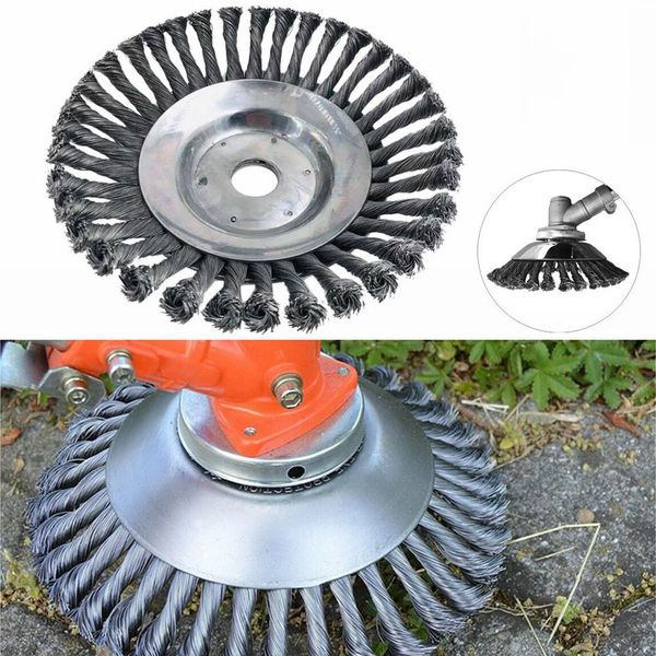 

150mm 200mm steel wire rust removal weeding tray brush cutter blade trimmer metal blade trimmer head garden grass head