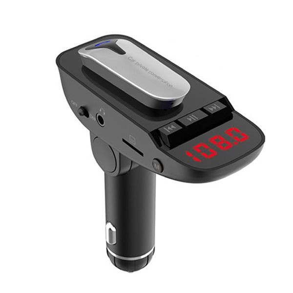 

hands-wireless headset for safe driving for car quick charging mp3 mobile phone charger er9 one-click answering dual usb