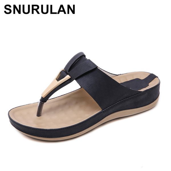 

snurulan flip flops; women's summer clothes; fashionable slippers with soft soles; color black, red; slippers with an open toe
