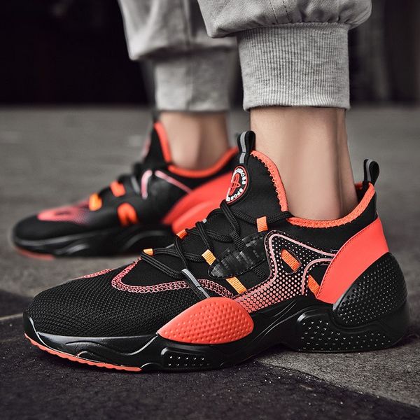 

new men's shoes, fashionable, breathable and casual sports shoes, ultra light running shoes wholesale design and custom factory platfor, Black