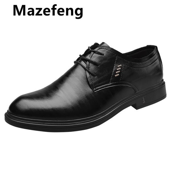 

italian mens leather shoes dress shoes men hih quality office loafers man casual weddin business, Black