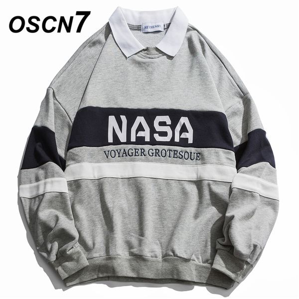 

oscn7 high street funny print sweatshirt men 2019 fall winter japanese streetwear harajuku oversize sweatshirt mens h9536, Black