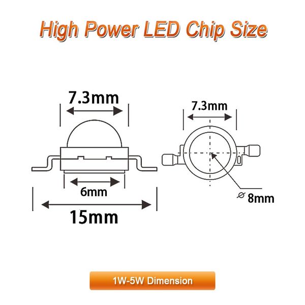 

светодиодная лампа высокой мощности 1 вт теплый белый свет 3000k-3500k лампы 1 вт бисер diy прожекторы прожектор интегрированная лампа удара