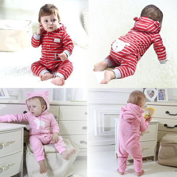 

2019 toddler boys jumpsuit fleece baby girls clothes infants romper baby winter outfits camouflage jumpsuit zipper up hooded 24m, Blue