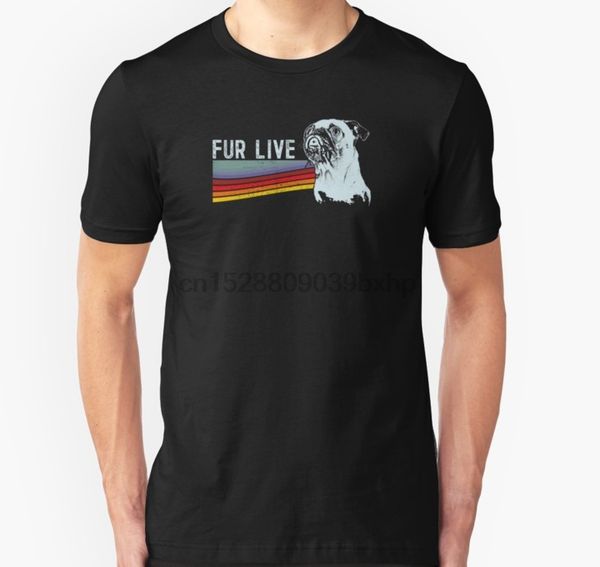 

мужчины тенниска мопс ретро стиль t shirt идея подарка slim fit t рубашка женщин t-shirt футболки топ, White;black