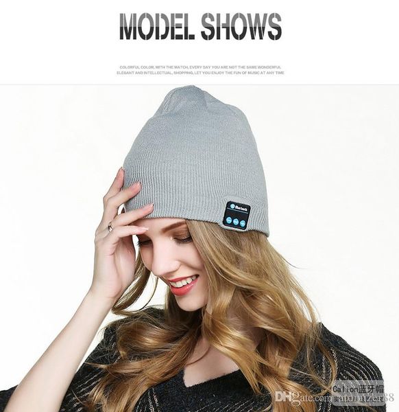 

bluetooth music beanie hat creative wireless smart cap headset speaker microphone handsmusic knit hat tta1563