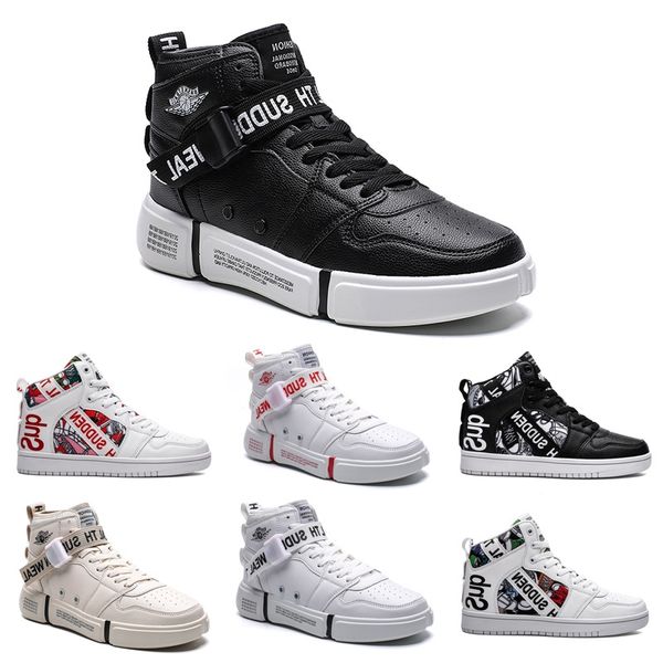 

2020 non-brand men 1 utility classic black white women casual shoes skateboarding high trainers sports sneakers size 36-44 item #14