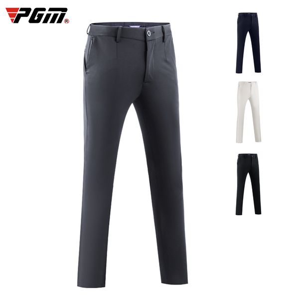 

pgm men comfortable golf pants high-elastic sports casual pants thicken full length golf d0838, Gary;green