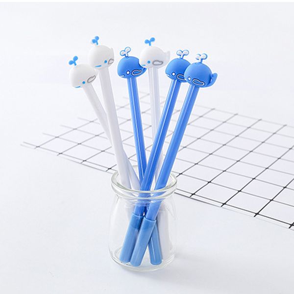 

50pcs kawaii gel pen cute creative whales pens for school office supplies students kids stationary gift items bulk ing