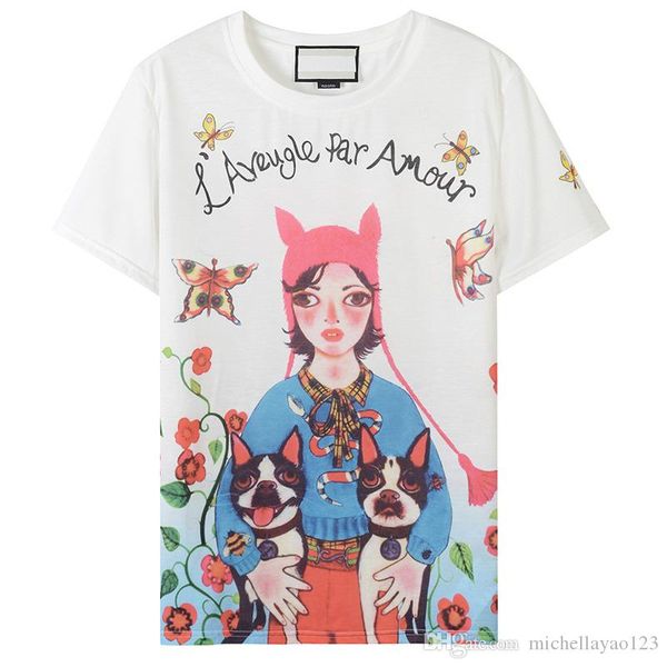 

brand same style t shirts women 2018 white girls letter print short sleeves women's t shirts m0081