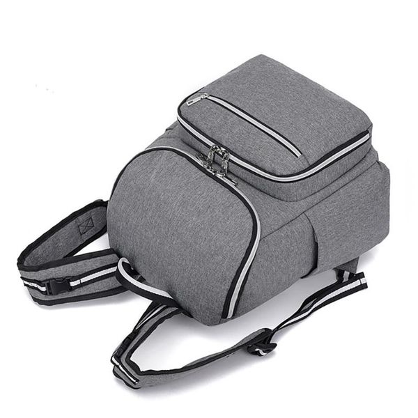 

baby nursing diaper bag maternity nappy bottle holder fashion earphone port large capacity multi pocket mummy travel backpack