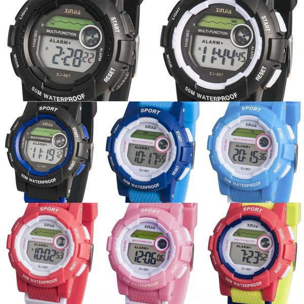 

children's luminous electronic boys' electronic watch luminous waterproof cute children's and girls' watch, Blue