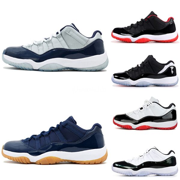 

jumpman 11s basketball shoes bred royal black toe pine green court purple white unc patent chicago mens designer sneakers sports train#467